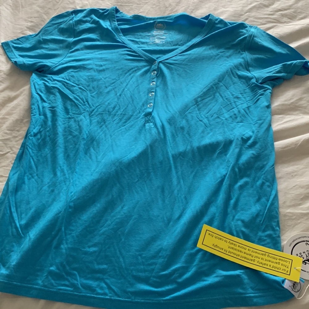 Women 2 pc Loungewear set in Aqua Bamboo viscose - Picture 2 of 8